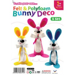 Felt & Polyfoam Bunny Deco Kit 5 Pack Felt & Polyfoam Bunny Deco Kit 5 Pack